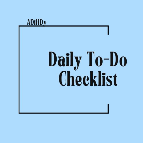 Daily To-Do Task Checklist